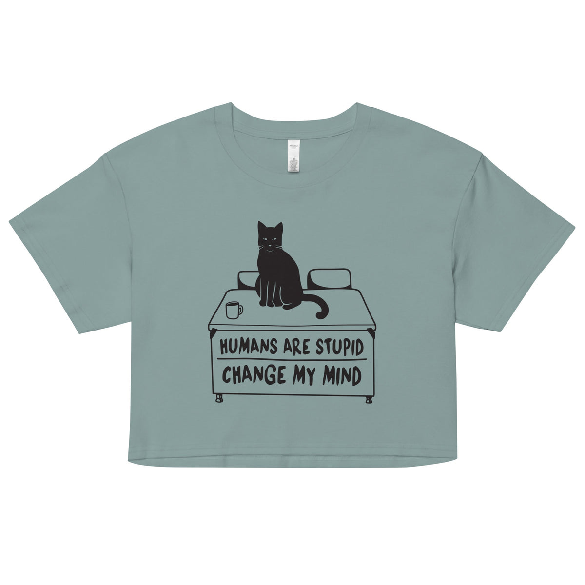 Humans Are Stupid Women's Crop Tee product image 1
