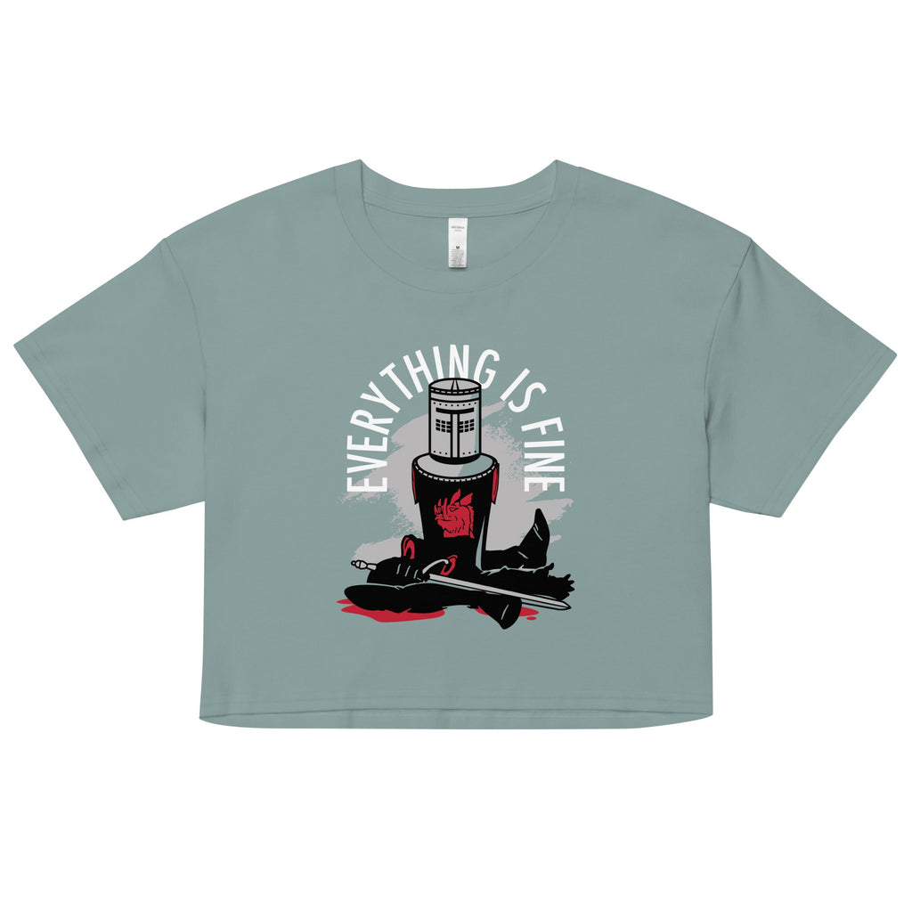 Everything Is Fine Women's Crop Tee product image 1