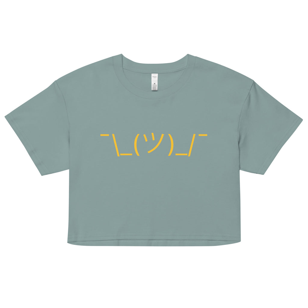 Shrug Emoji Women's Crop Tee product image 2