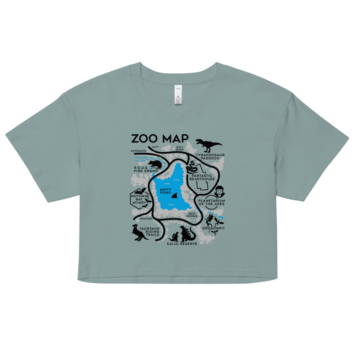 Zoo Map Women's Crop Tee product image 1