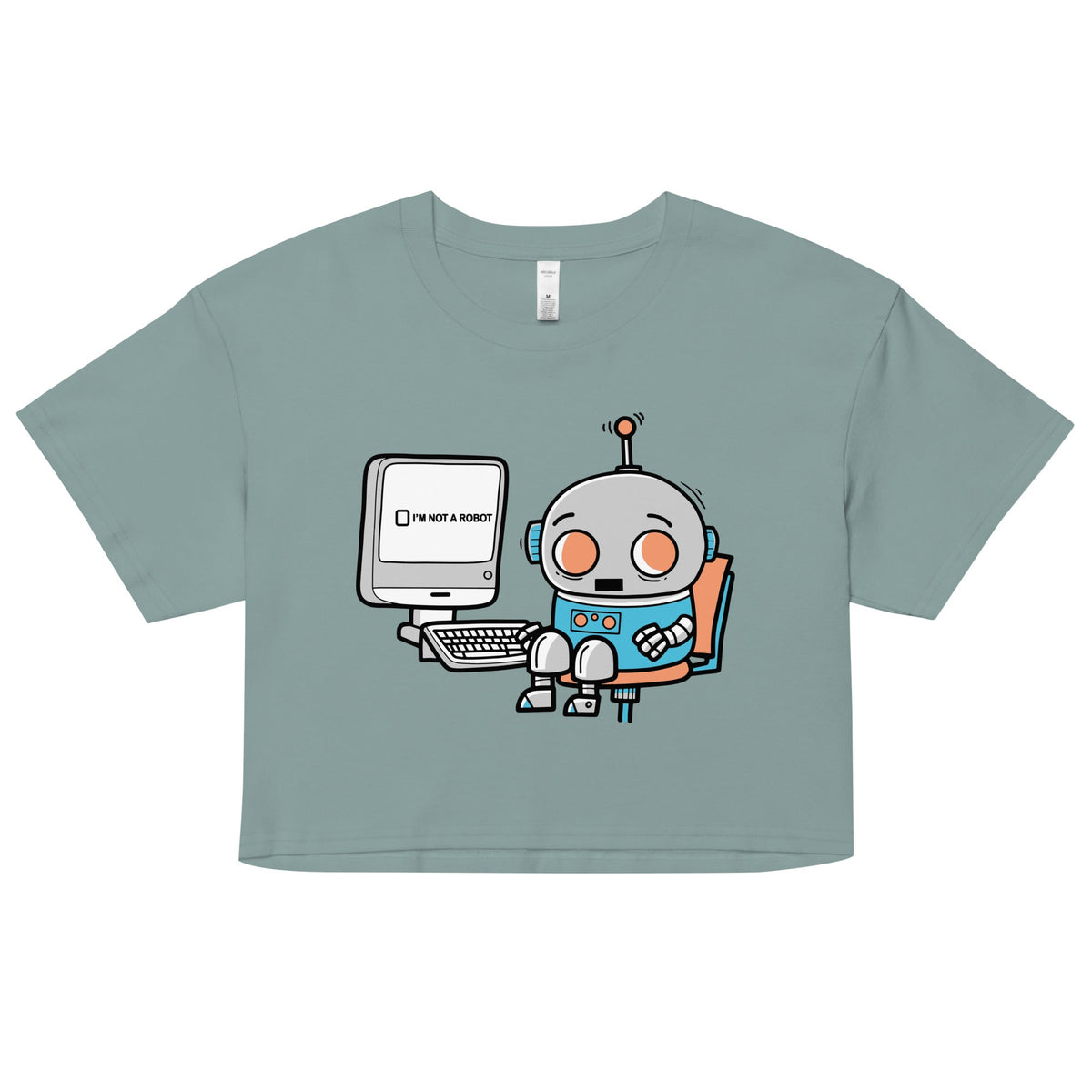 Robot Captcha Women's Crop Tee product image 1