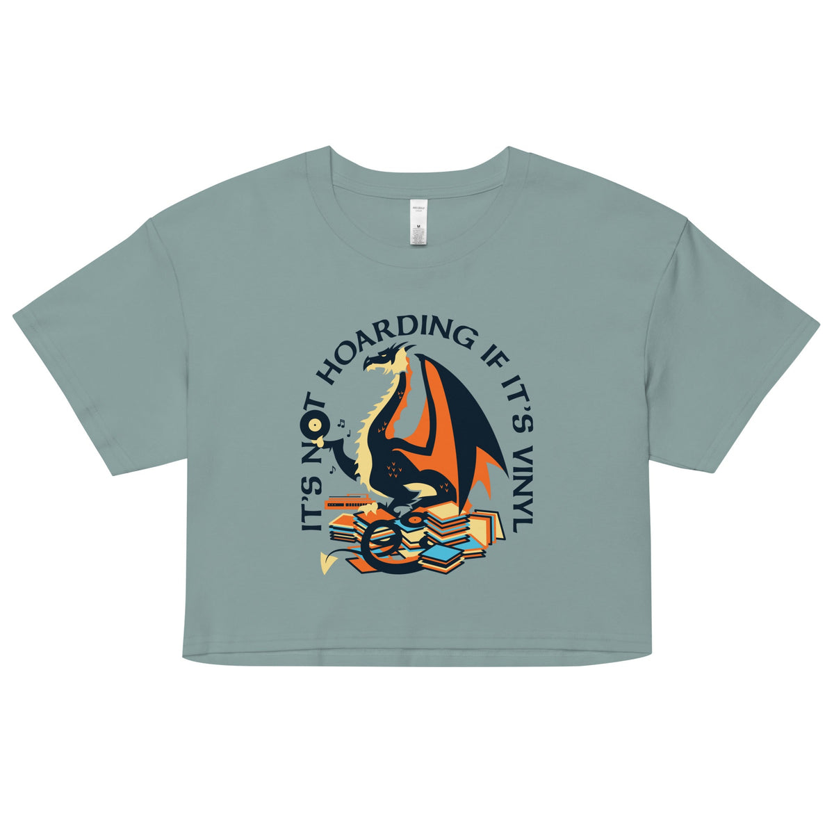 It's Not Hoarding If Vinyl Women's Crop Tee product image 1