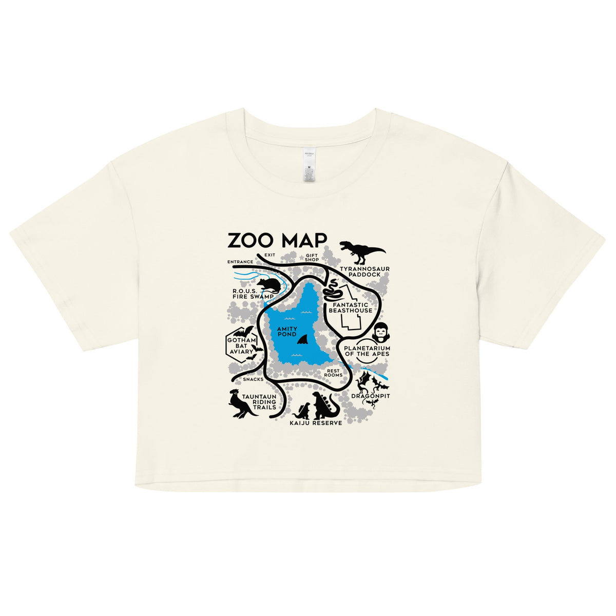 Zoo Map Women's Crop Tee product image 3