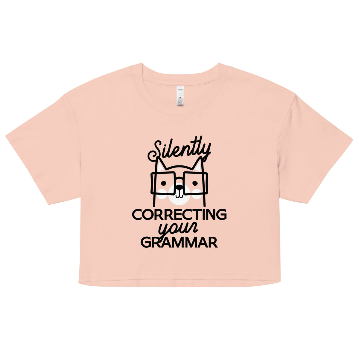 Silently Correcting Your Grammar Women's Crop Tee product image 4