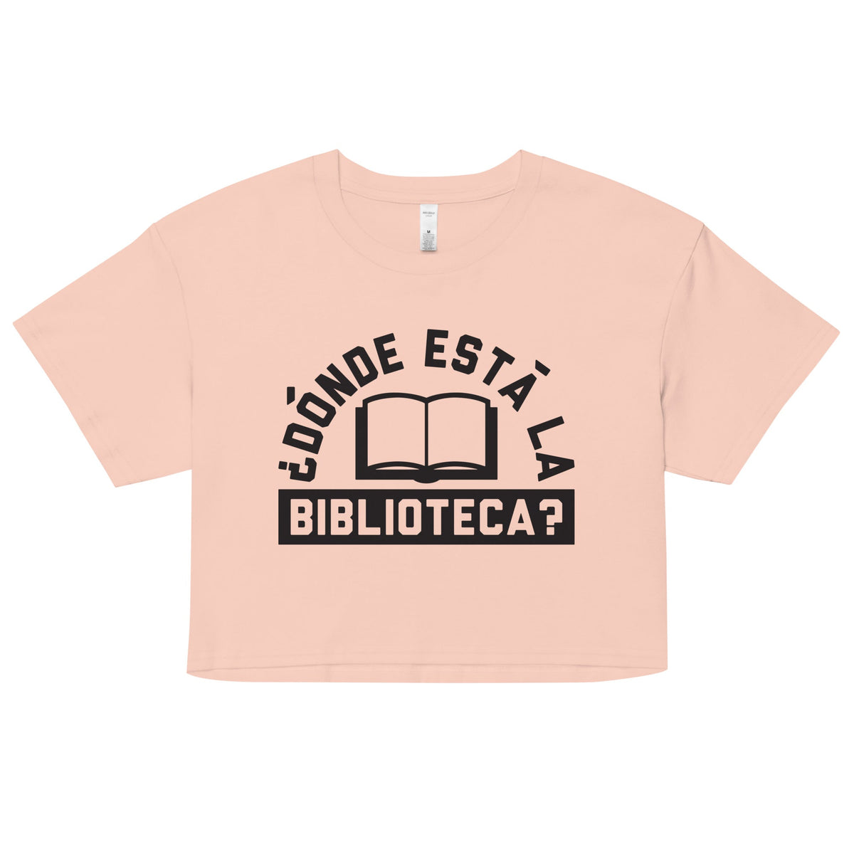 Donde Esta La Biblioteca? Women's Crop Tee product image 4