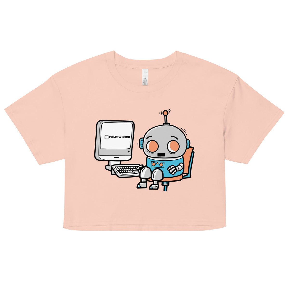 Robot Captcha Women's Crop Tee product image 4