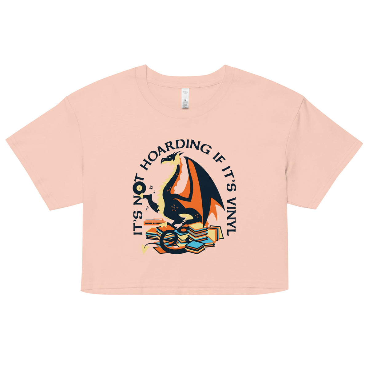 It's Not Hoarding If Vinyl Women's Crop Tee product image 4