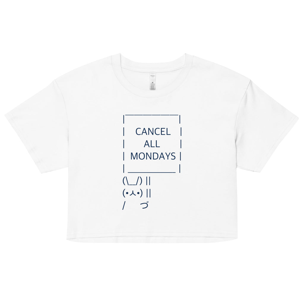 Cancel All Mondays Bunny Women's Crop Tee product image 5