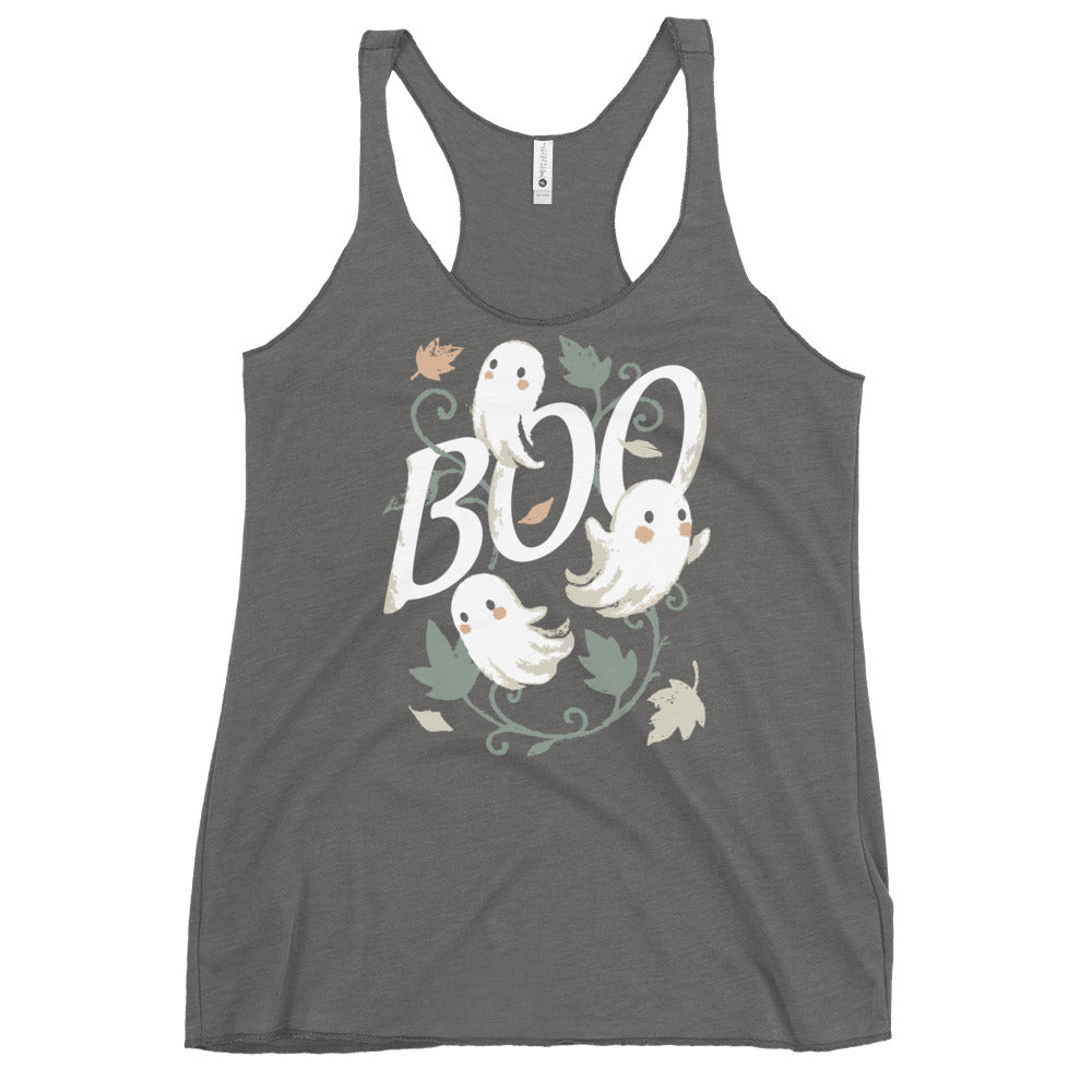 Boo Ghosts Women's Racerback Tank