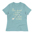 So Good News I Saw A Dog Today Women's Signature Tee product image 1