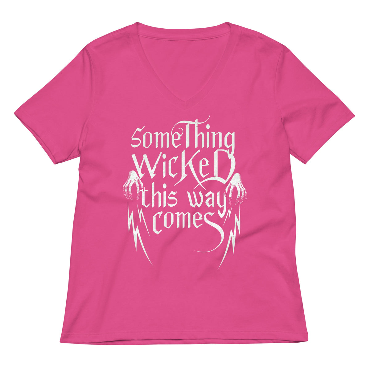 Something Wicked This Way Comes Women's V-Neck Tee product image 5