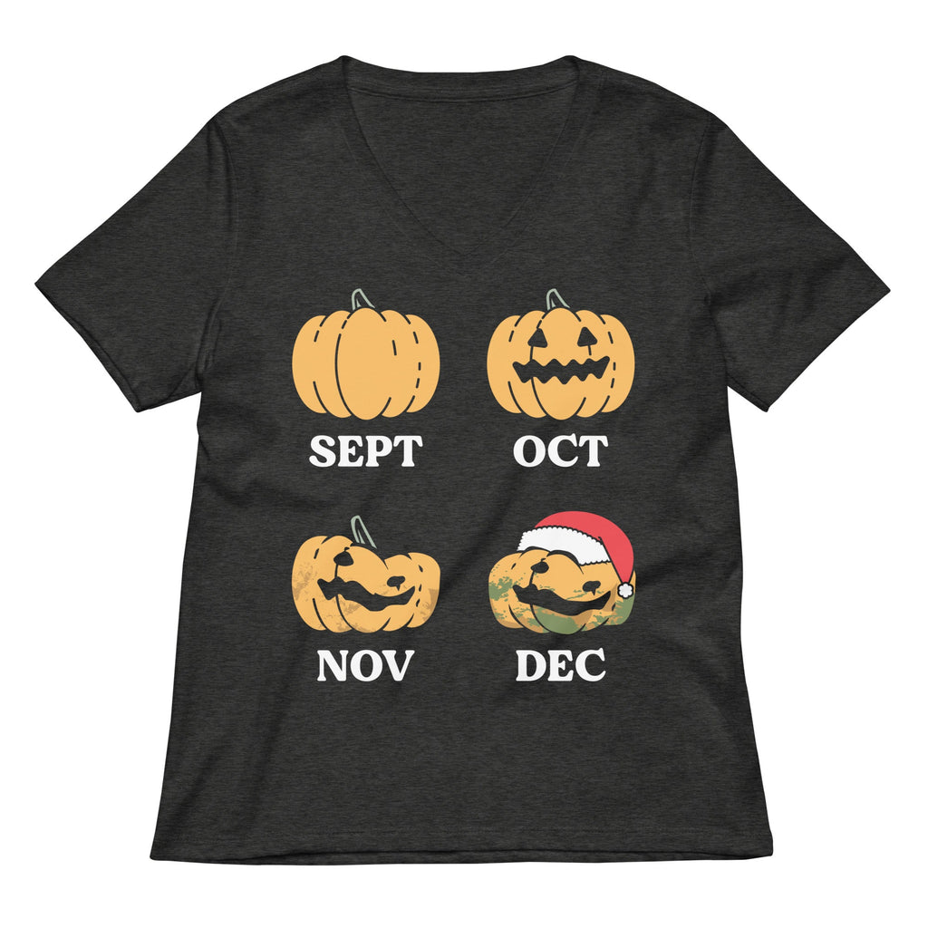 Pumpkin Months Women's V-Neck Tee product image 4