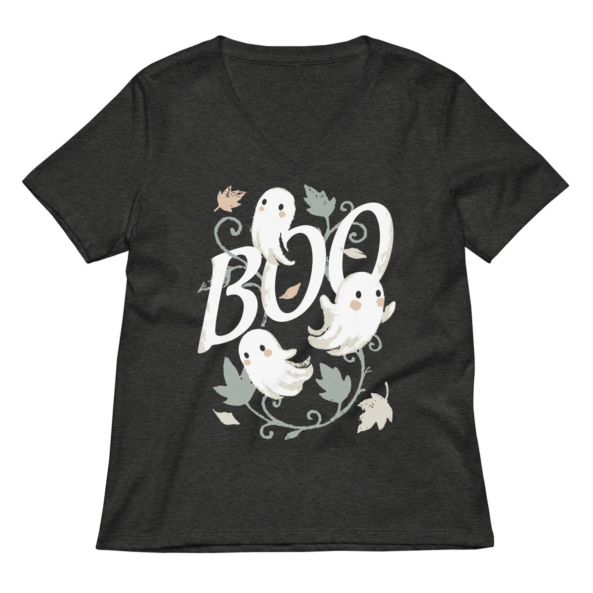 Boo Ghosts Women's V-Neck Tee product image 1