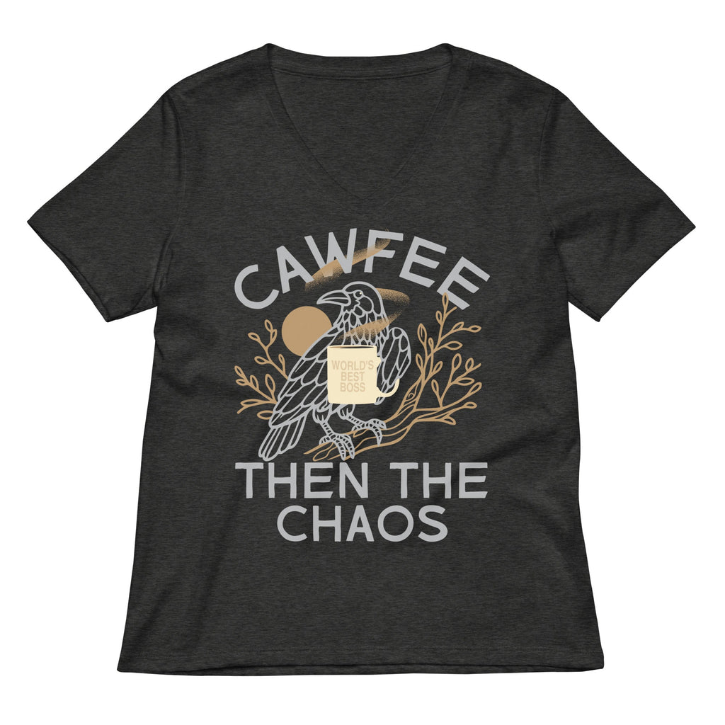 Cawfee Then The Chaos Women's V-Neck Tee product image 3