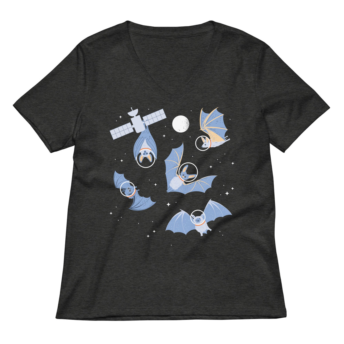 Bats In Space Women's V-Neck Tee product image 3