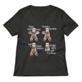 Alright We'll Call It A Draw Gingerbread Women's V-Neck Tee product image 1