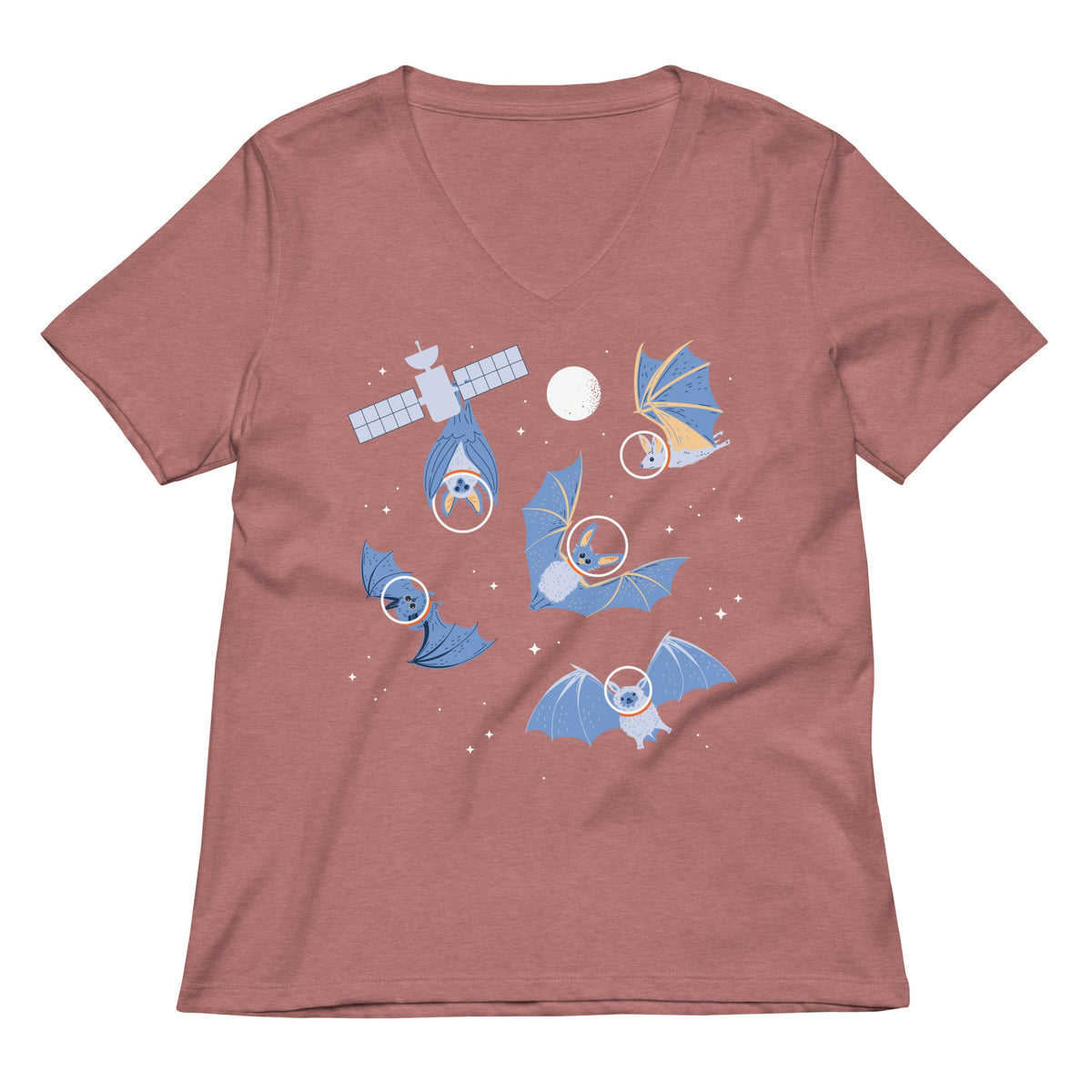 Bats In Space Women's V-Neck Tee product image 5
