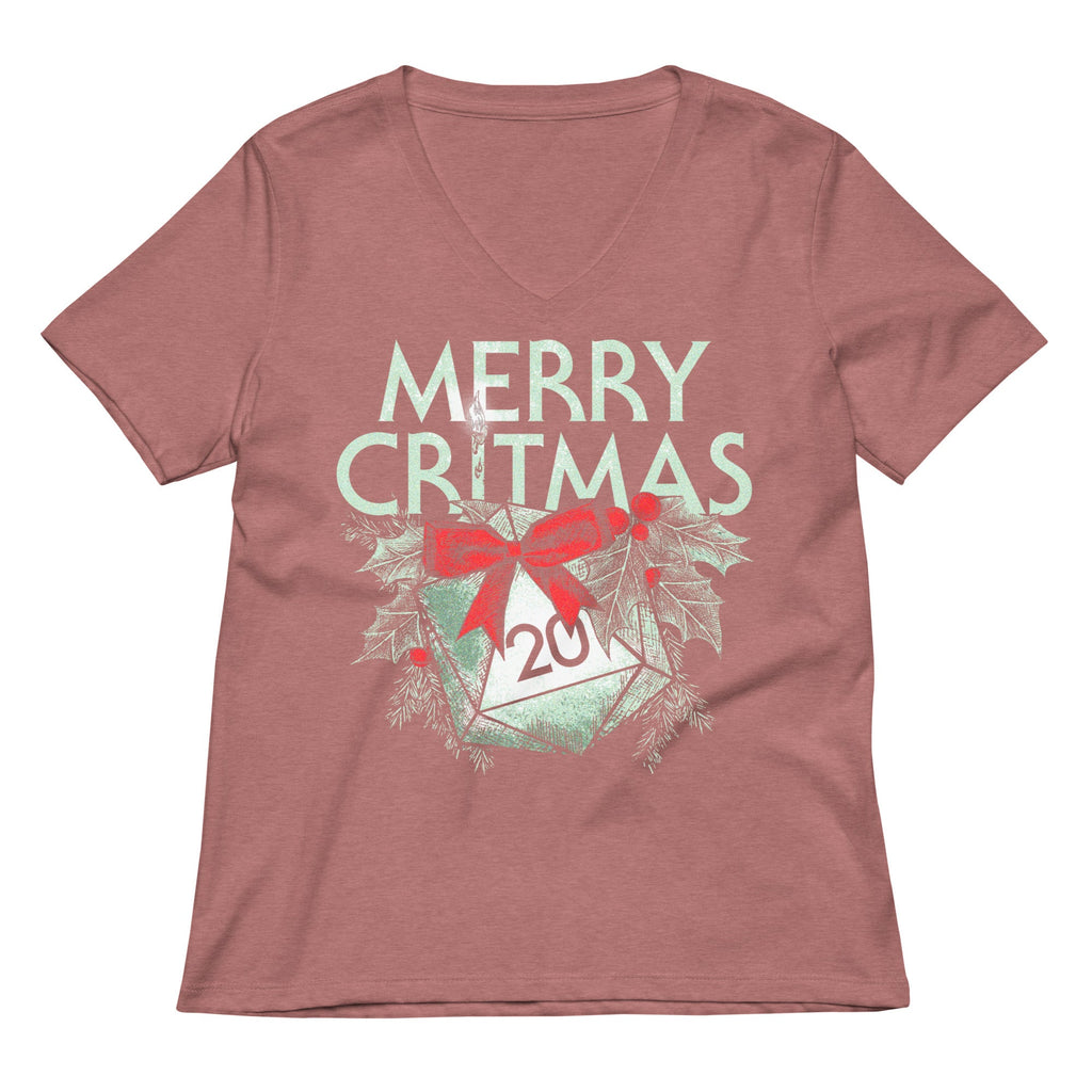 Merry Critmas Women's V-Neck Tee product image 5