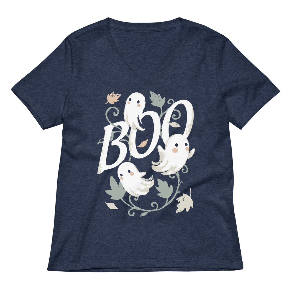 Boo Ghosts Women's V-Neck Tee product image 3