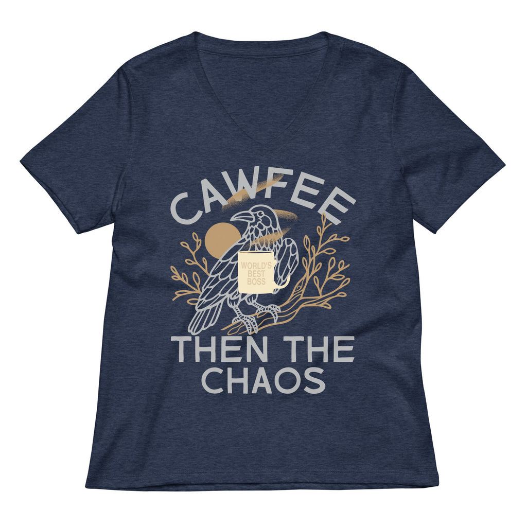 Cawfee Then The Chaos Women's V-Neck Tee product image 2