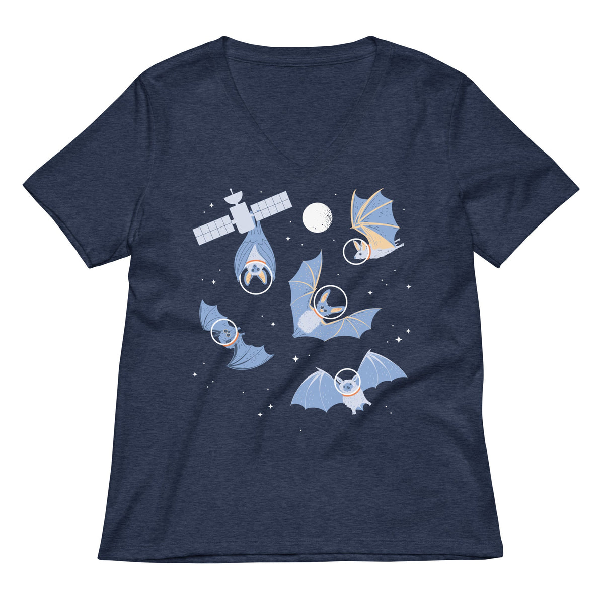 Bats In Space Women's V-Neck Tee product image 2