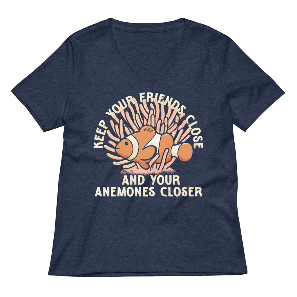 Keep Your Friends Close And Anemones Closer Women's V-Neck product image 1