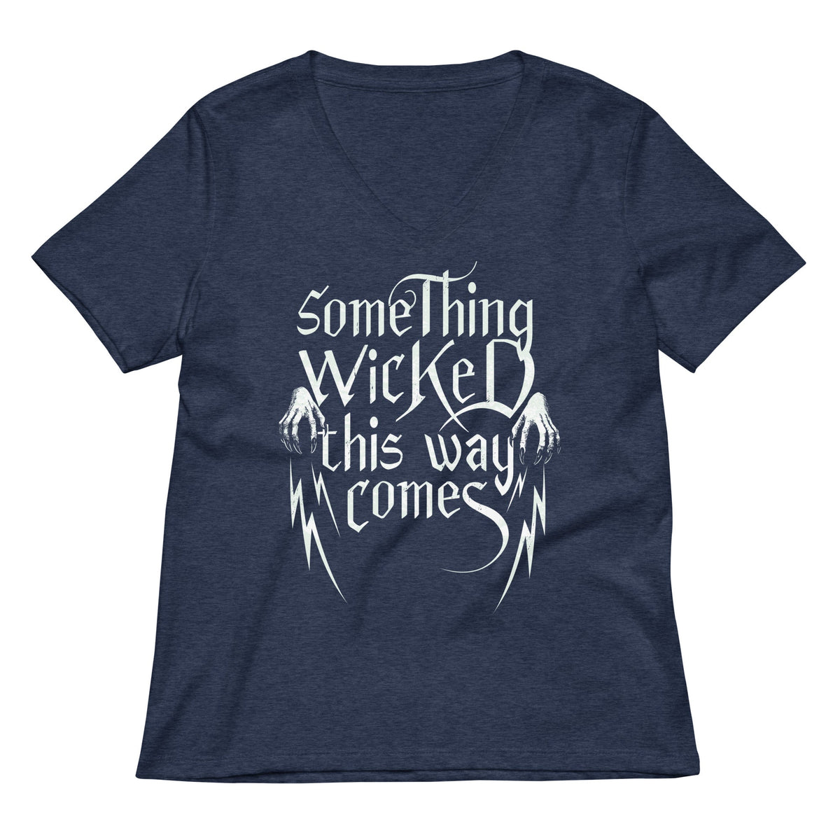 Something Wicked This Way Comes Women's V-Neck Tee product image 3