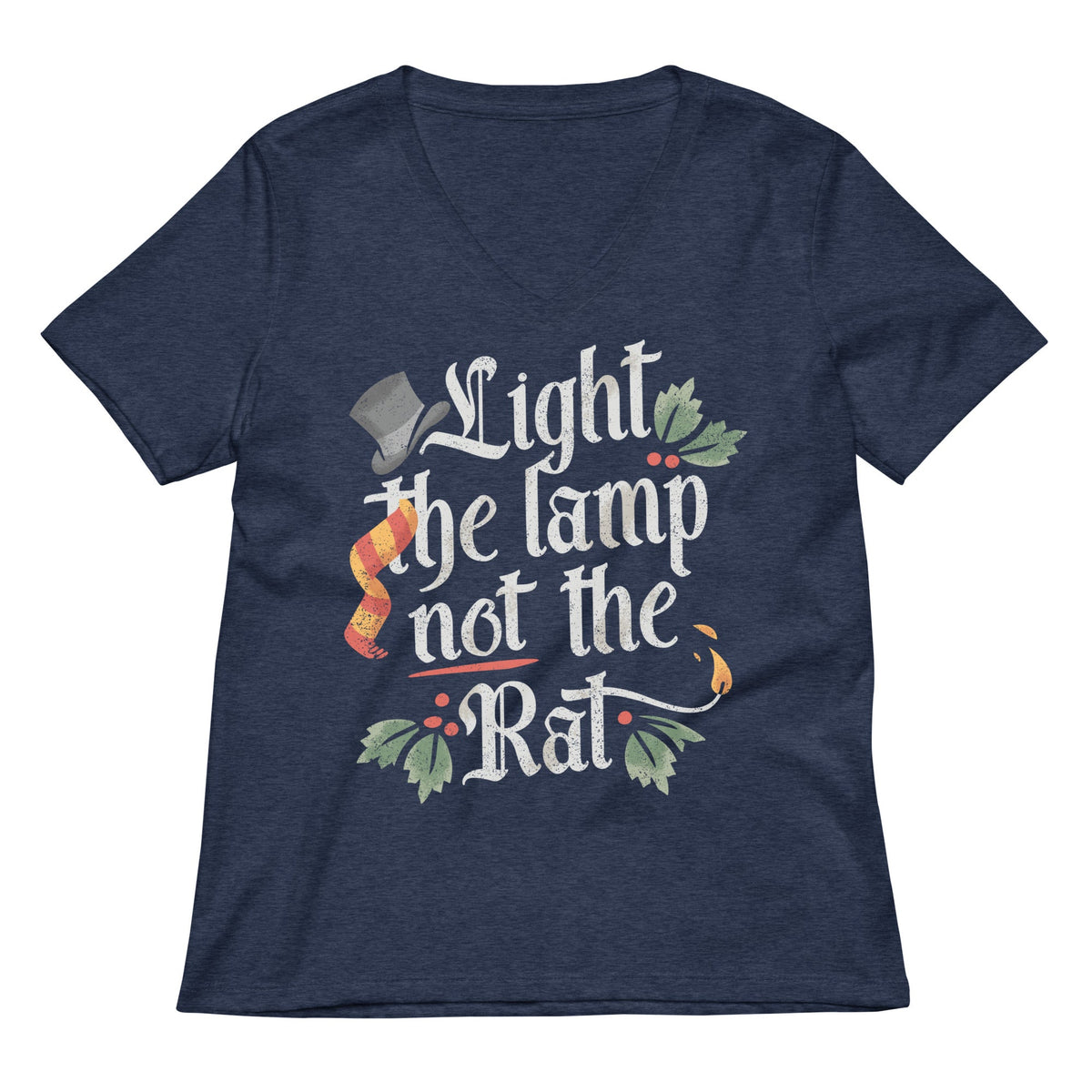 Light The Lamp Not Rat Women's V-Neck Tee product image 2