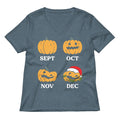Pumpkin Months Women's V-Neck Tee product image 1