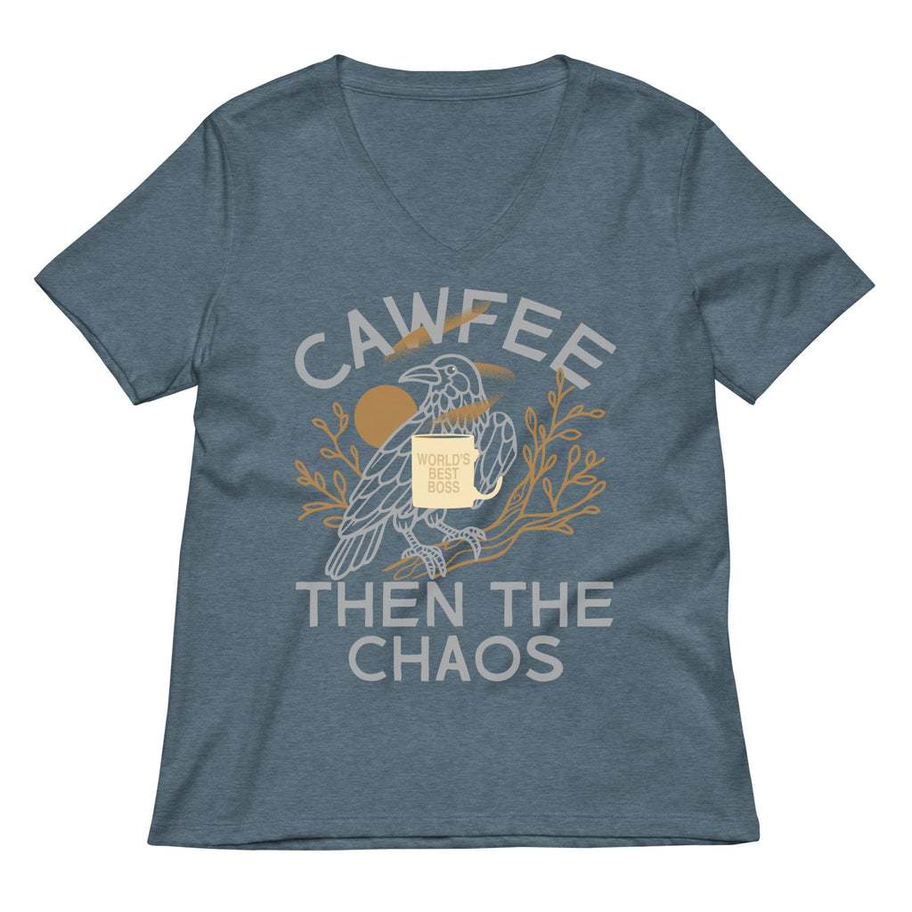 Cawfee Then The Chaos Women's V-Neck Tee product image 4