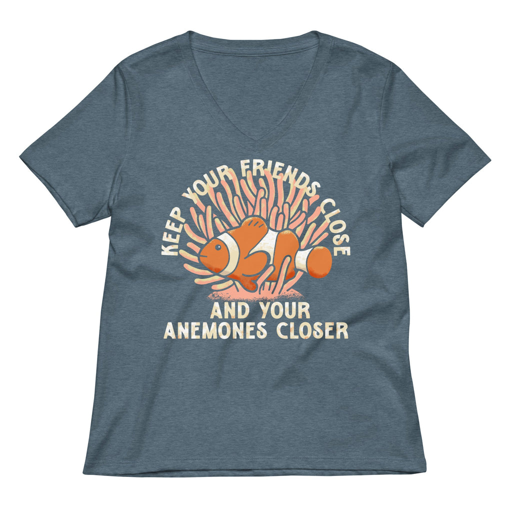 Keep Your Friends Close And Anemones Closer Women's V-Neck product image 4