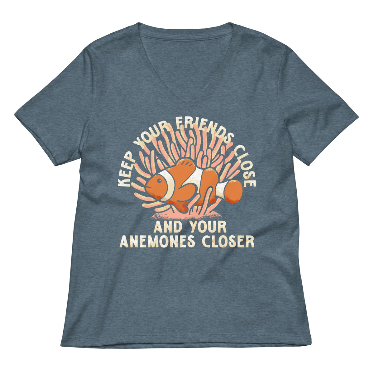 Keep Your Friends Close And Anemones Closer Women's V-Neck product image 4