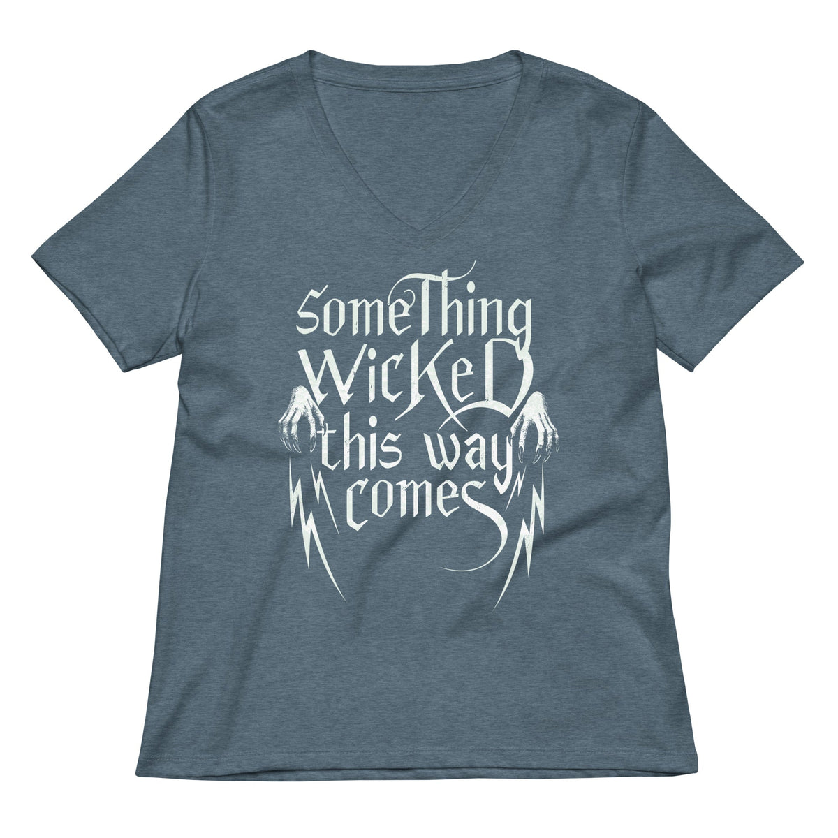 Something Wicked This Way Comes Women's V-Neck Tee product image 4