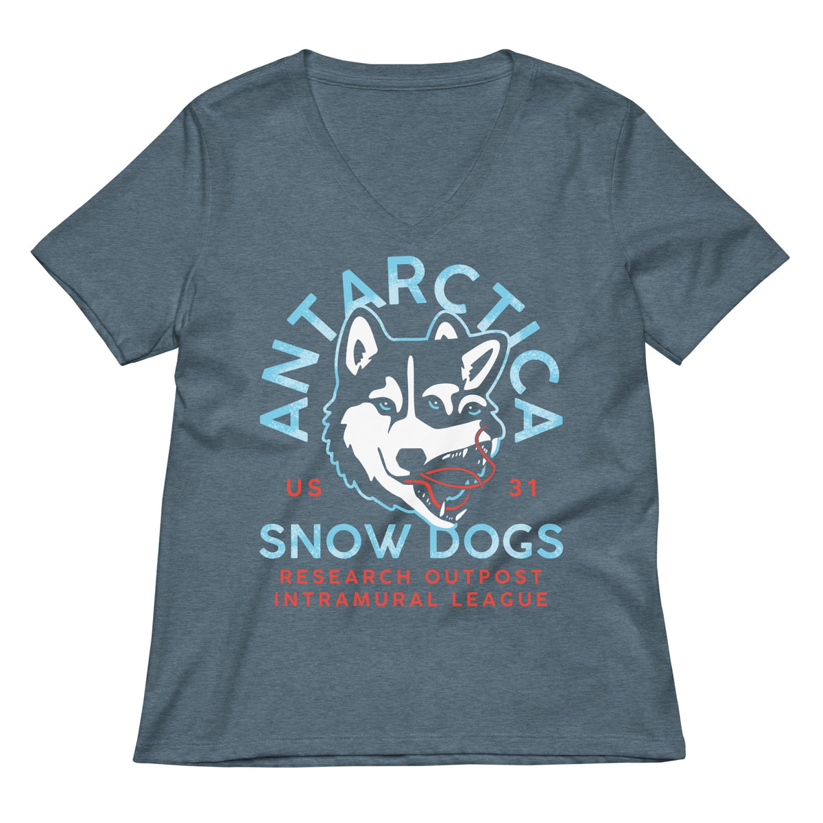 Antarctica Snow Dogs Women's V-Neck Tee product image 4