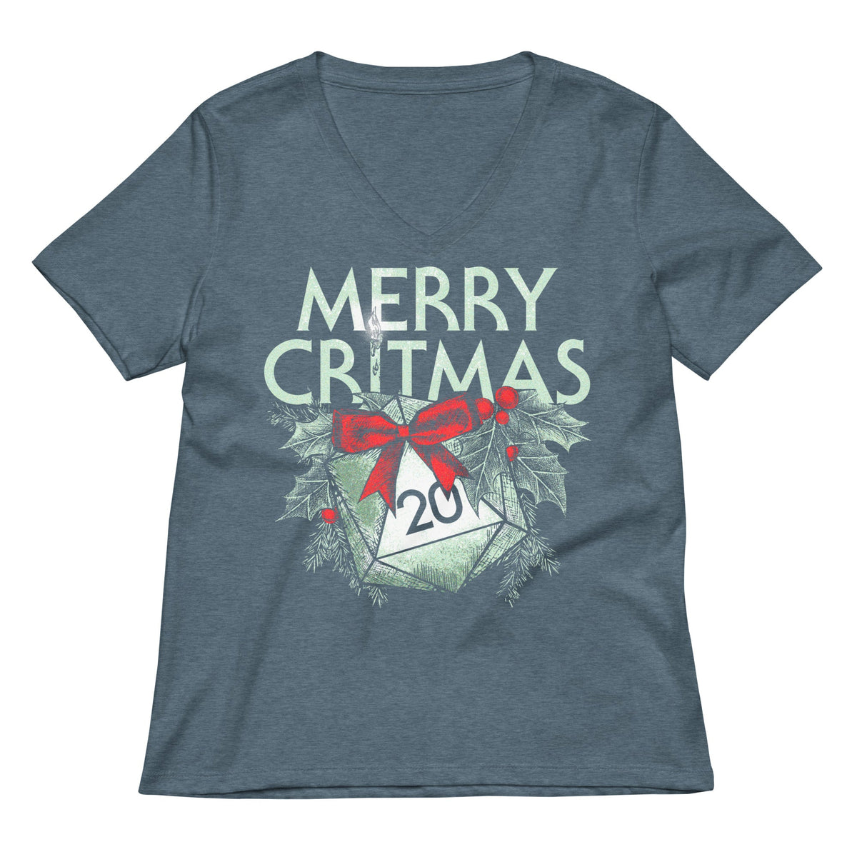 Merry Critmas Women's V-Neck Tee product image 1