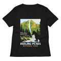 Dueling Peaks National Park Women's V-Neck Tee product image 1