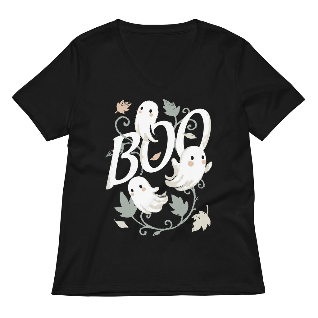 Boo Ghosts Women's V-Neck Tee product image 2