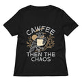 Cawfee Then The Chaos Women's V-Neck Tee product image 1