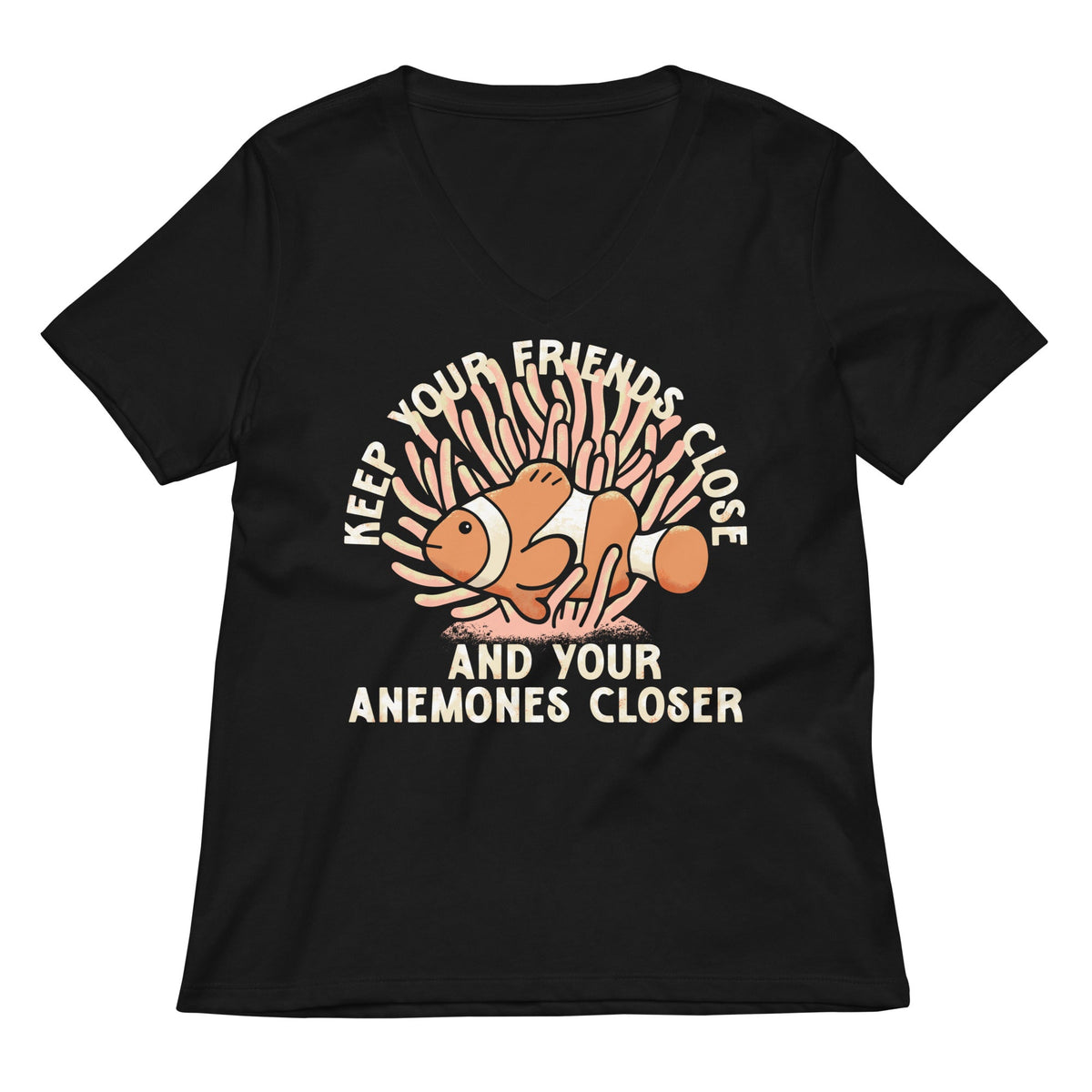 Keep Your Friends Close And Anemones Closer Women's V-Neck product image 2