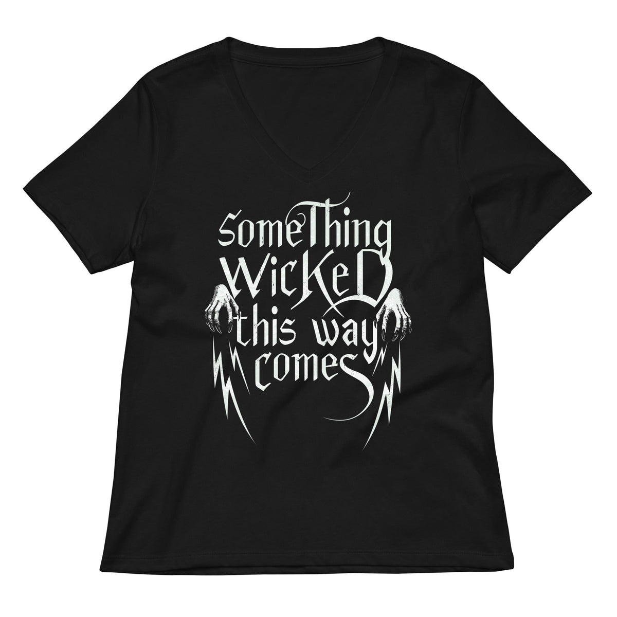 Something Wicked This Way Comes Women's V-Neck Tee product image 2