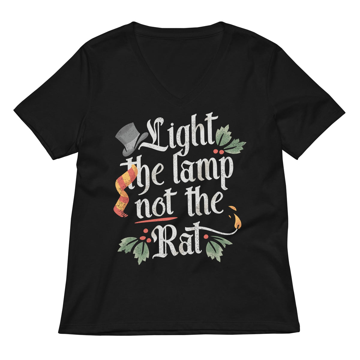 Light The Lamp Not Rat Women's V-Neck Tee product image 1