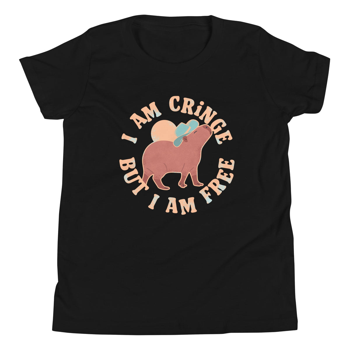 I Am Cringe But I Am Free Kid's Youth Tee product image 2