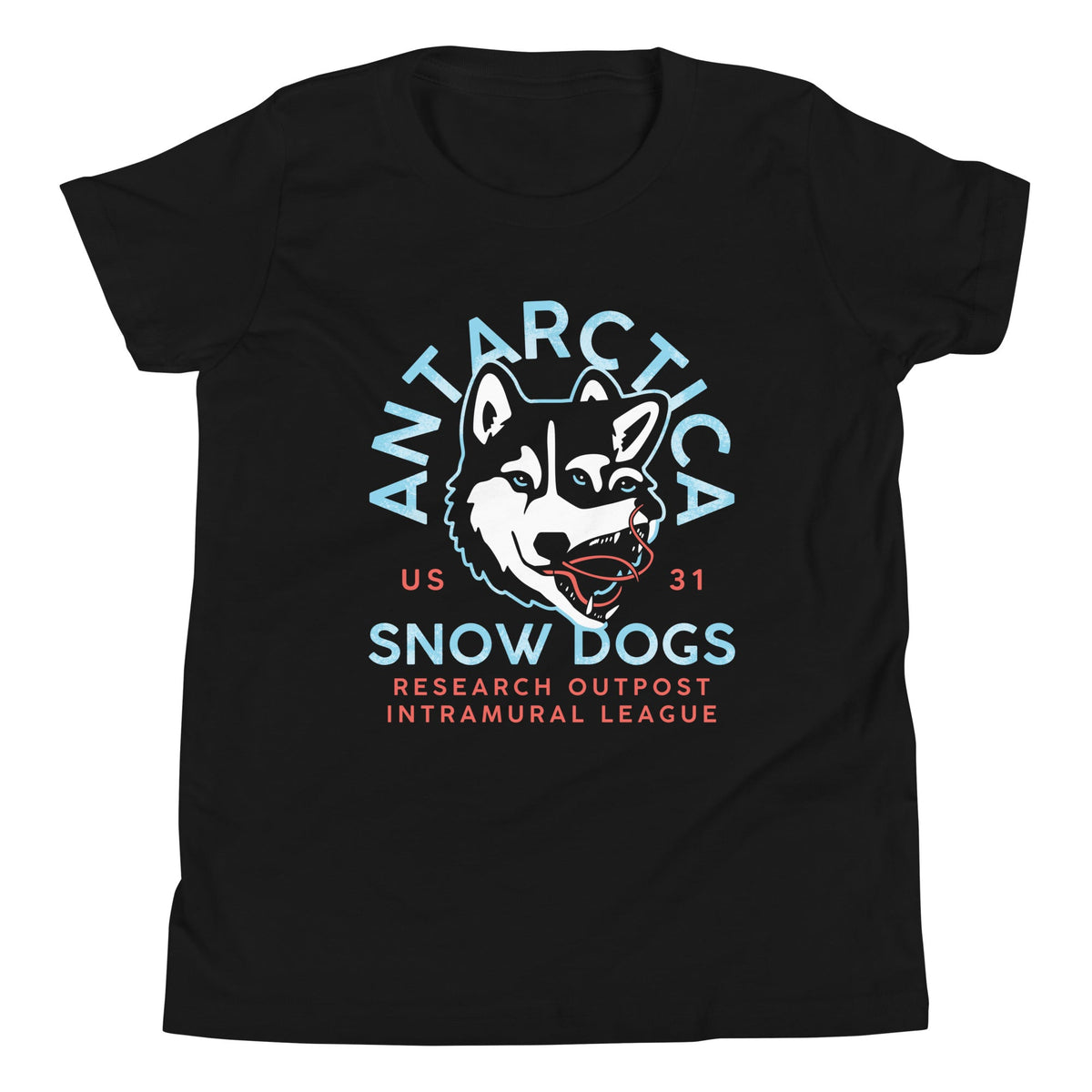 Antarctica Snow Dogs Kid's Youth Tee product image 2