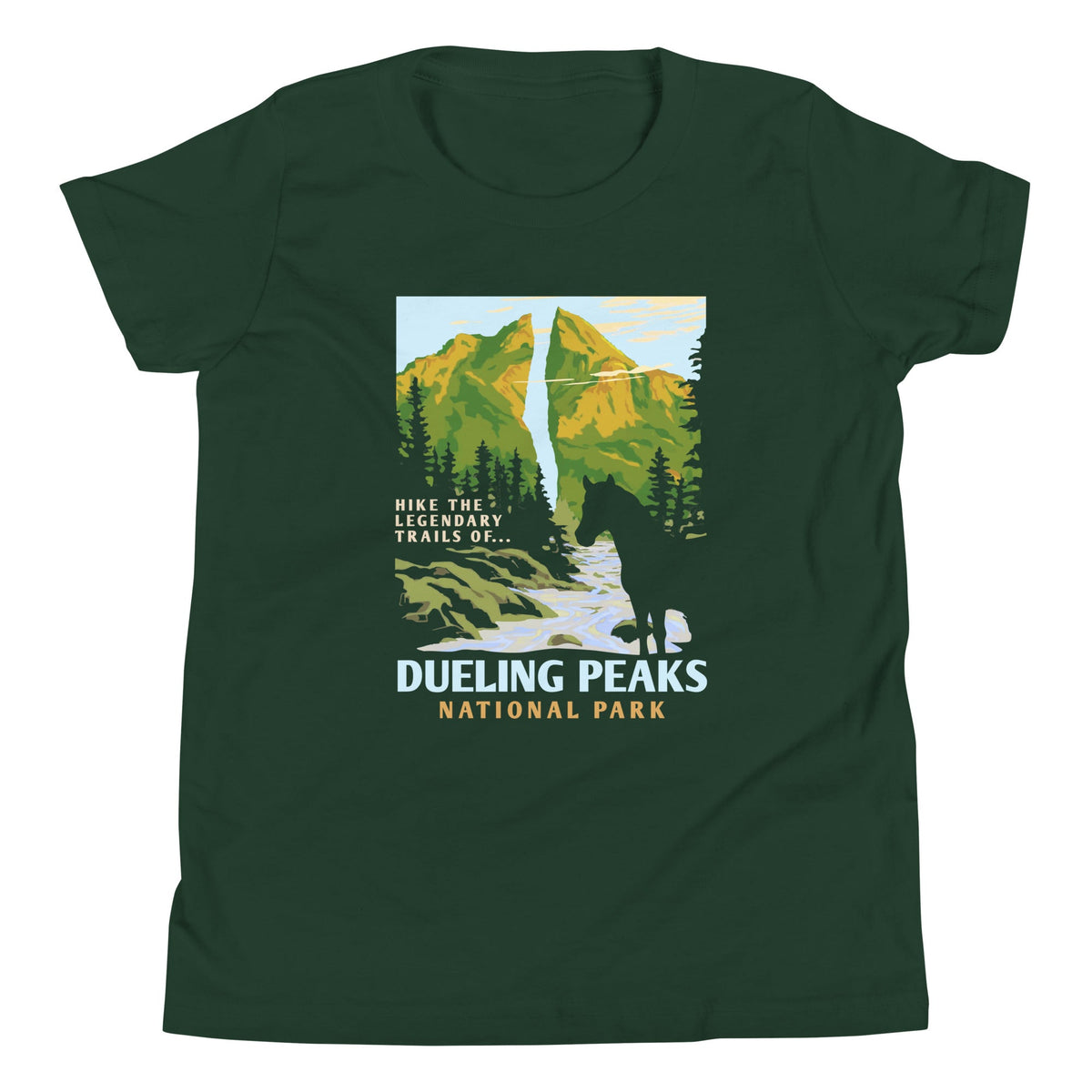 Dueling Peaks National Park Kid's Youth Tee product image 1