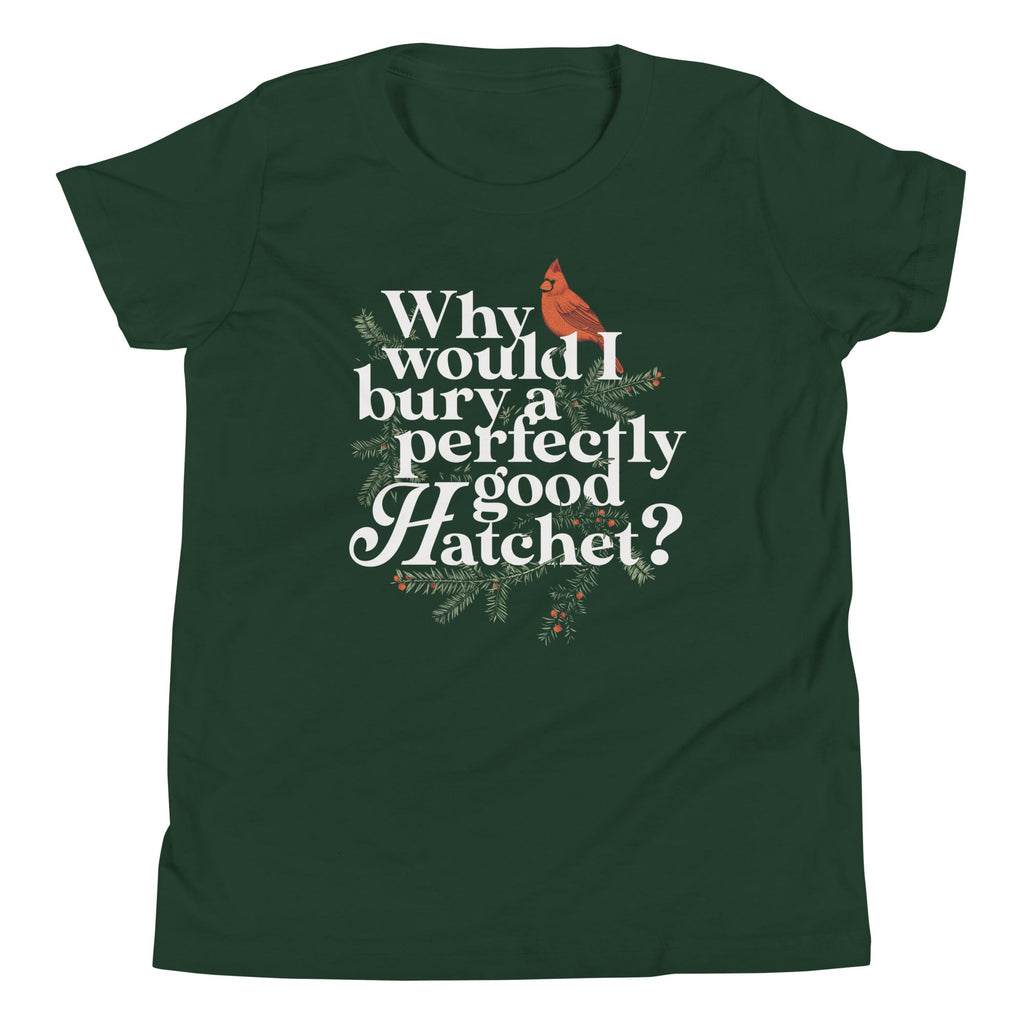 Why Would I Bury A Perfectly Good Hatchet? Kid's Youth Tee product image 4