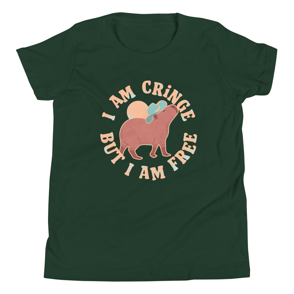 I Am Cringe But I Am Free Kid's Youth Tee product image 4