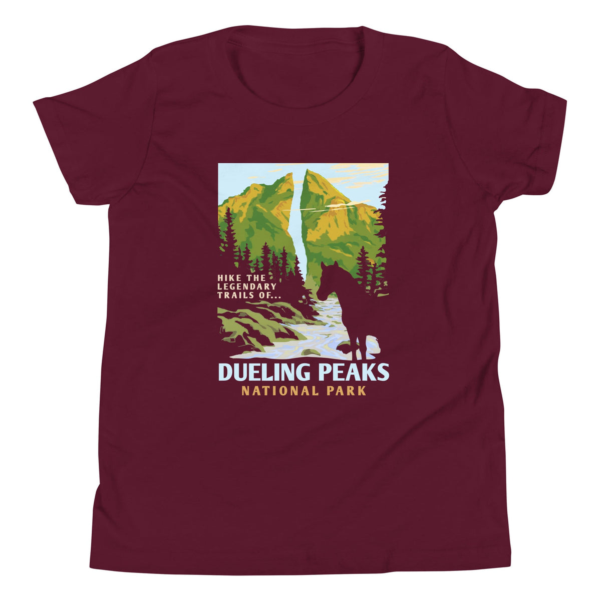 Dueling Peaks National Park Kid's Youth Tee product image 4