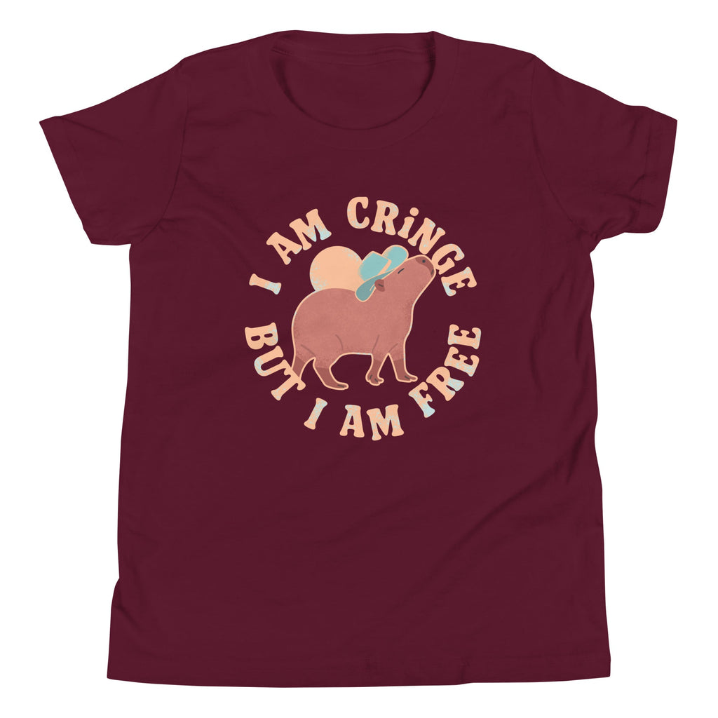 I Am Cringe But I Am Free Kid's Youth Tee product image 3