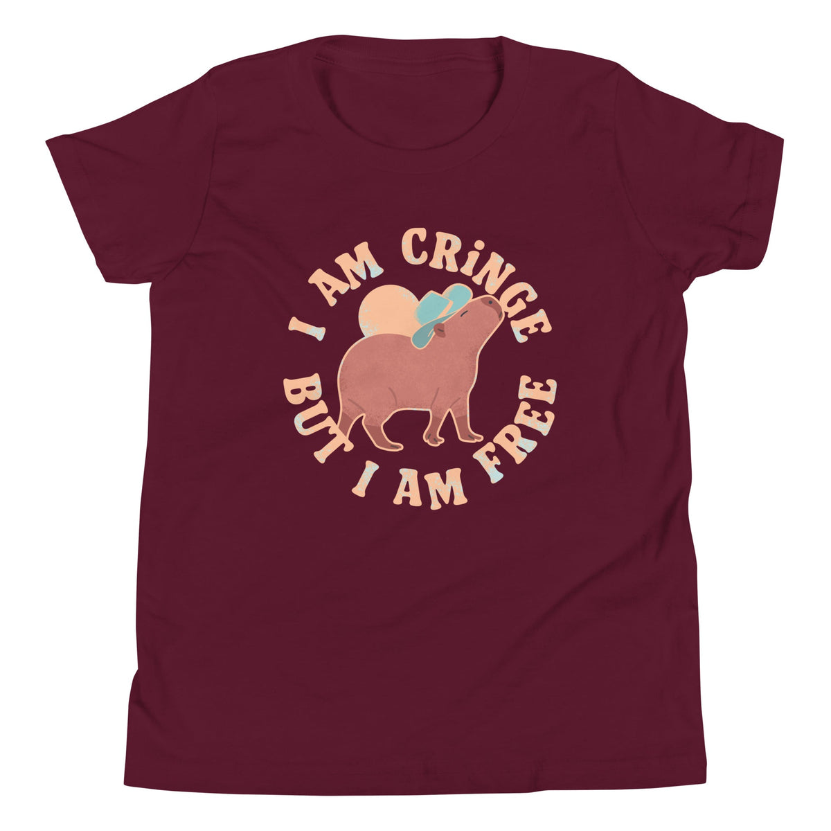 I Am Cringe But I Am Free Kid's Youth Tee product image 3