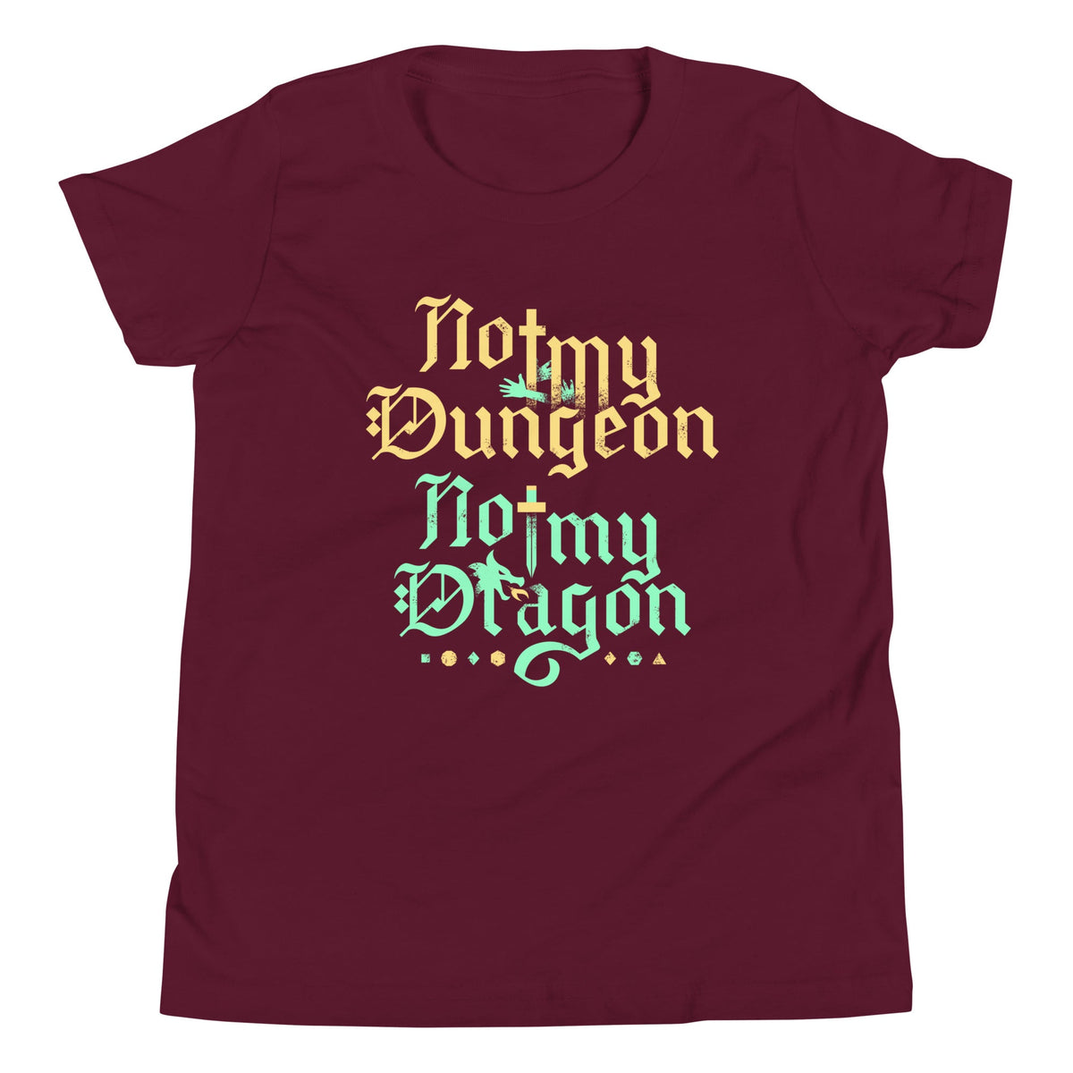 Not My Dungeon My Dragon Kid's Youth Tee product image 3